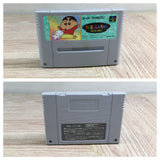 Crayon Shinchan Arashi wo Yobu Enji Boxed Super Famicom SNES Japan - UF7982