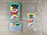 Crayon Shinchan Arashi wo Yobu Enji Boxed Super Famicom SNES Japan - UF7982