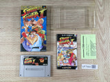 Street Fighter II 2 Boxed Nintendo Super Famicom SNES Japan - UF7993