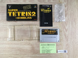 Tetris 2 + Bombliss Limited Boxed Nintendo Super Famicom SNES Japan - UF8123