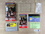 Tecmo Super NBA Basketball Boxed Nintendo Super Famicom SNES Japan - UF8261