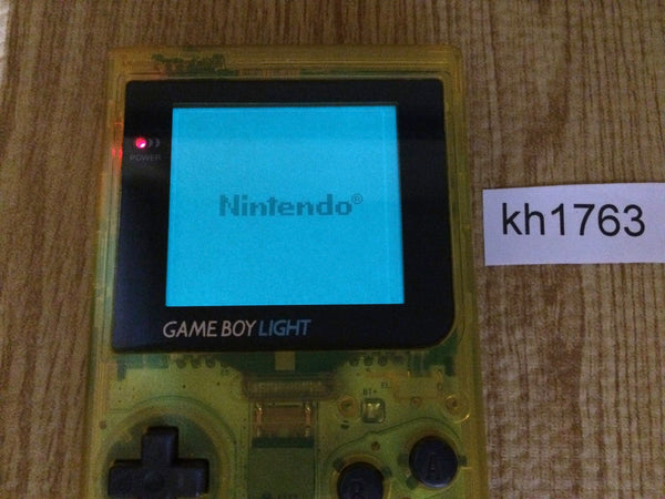 KH1763 Plz Read Item Condi GameBoy Light Limited Clear Yellow Console Japan