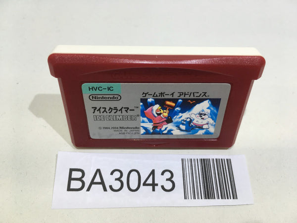 BA3043 ICE CLIMBER GameBoy Advance Japan