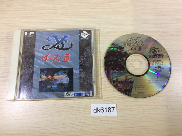 DK6187 Ys III Wanderers from Ys CD ROM 2 PC Engine Japan