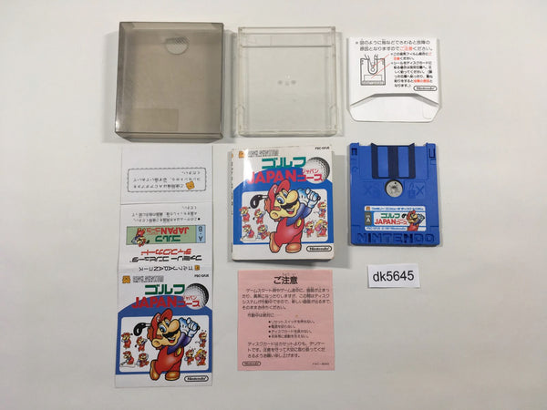 dk5645 Golf Japan Course BOXED Famicom Disk Japan