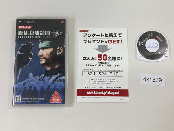 dk1879 Metal Gear Solid Portable OPS PLUS PSP Japan