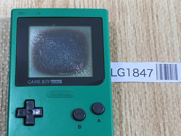 LG1847 With Defects - GameBoy Pocket Green Game Boy Console Japan
