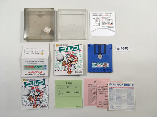 dk5646 Golf U.S. Course BOXED Famicom Disk Japan