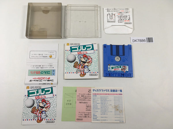 DK7886 Golf U.S. Course BOXED Famicom Disk Japan