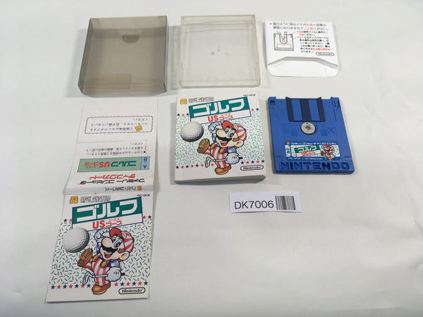 DK7006 Golf U.S. Course BOXED Famicom Disk Japan