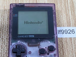 LF9926 Tested Working - GameBoy Pocket Clear Purple Game Boy Console Japan