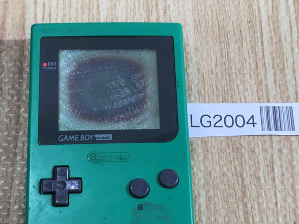 LG2004 With Defects - GameBoy Pocket Green Game Boy Console Japan