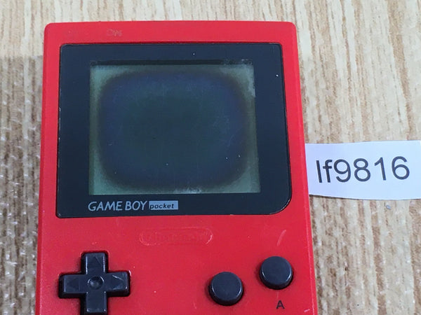 LF9816 With Defects - GameBoy Pocket Red Game Boy Console Japan