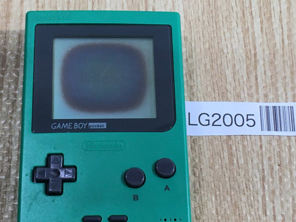 LG2005 With Defects - GameBoy Pocket Green Game Boy Console Japan