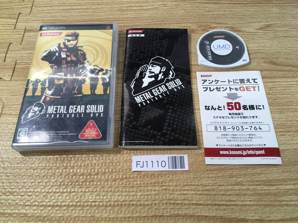 FJ1110 Metal Gear Solid Portable OPS PSP Japan