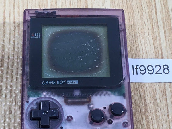 LF9928 With Defects - GameBoy Pocket Clear Purple Console Japan