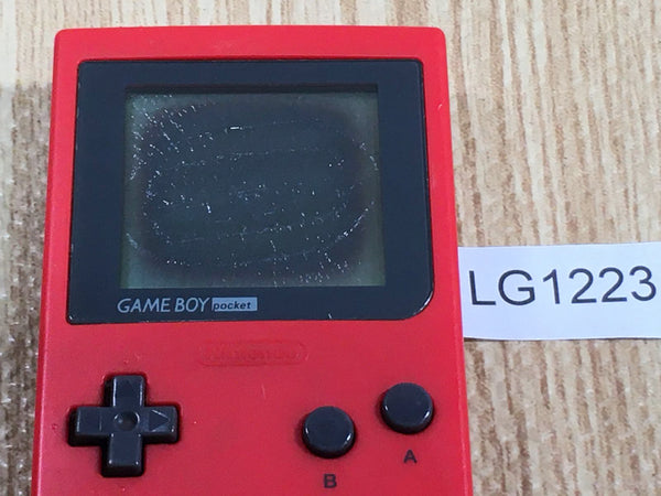 LG1223 With Defects - GameBoy Pocket Red Game Boy Console Japan