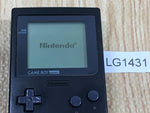 LG1431 Tested Working - GameBoy Pocket Black Game Boy Console Japan