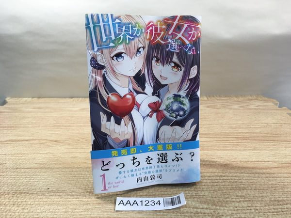 AAA1234 Sekai ka Kanojo ka Erabenai Vol.1 Japanese Manga