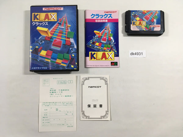DK4931 Klax BOXED Mega Drive Genesis Japan
