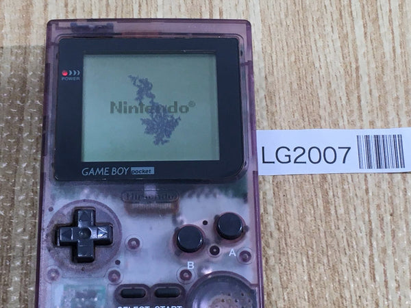 LG2007 With Defects - GameBoy Pocket Clear Purple Console Japan