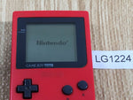 LG1224 Tested Working - GameBoy Pocket Red Game Boy Console Japan
