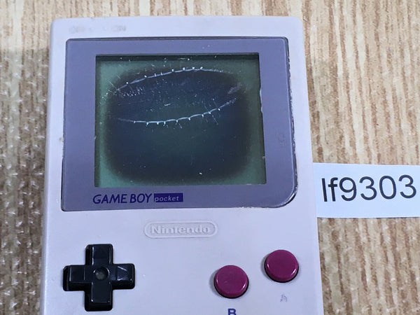 LF9303 With Defects - GameBoy Pocket Gray Grey Game Boy Console Japan