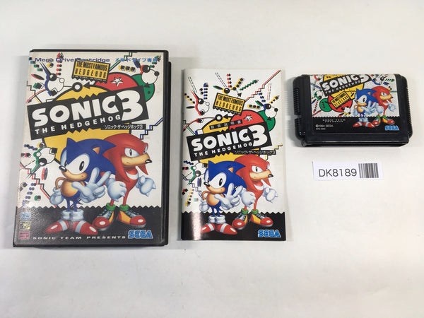 DK8189 Sonic The Hedgehog 3 BOXED Mega Drive Genesis Japan
