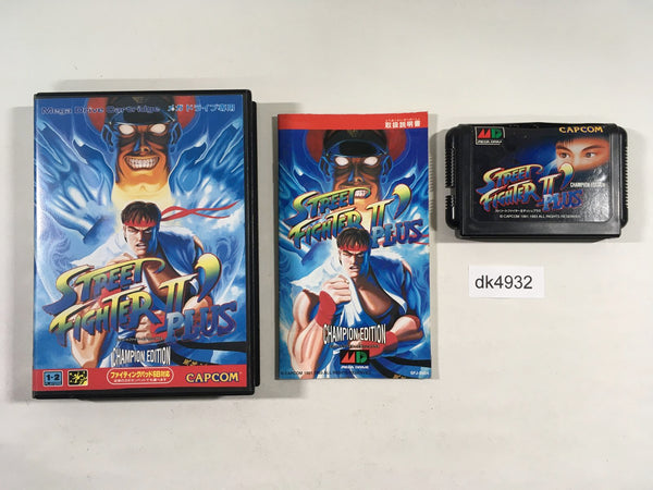 DK4932 Street Fighter II' Plus Champion Edition BOXED Mega Drive Genesis Japan