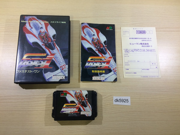 DK5925 Fastest 1 BOXED Mega Drive Genesis Japan
