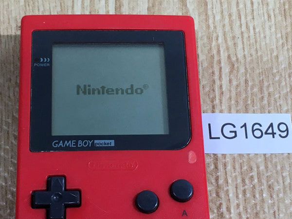 LG1649 Tested Working - GameBoy Pocket Red Game Boy Console Japan