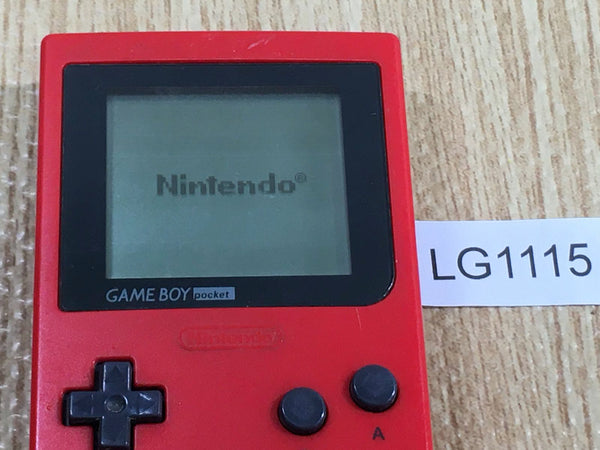 LG1115 Tested Working - GameBoy Pocket Red Game Boy Console Japan