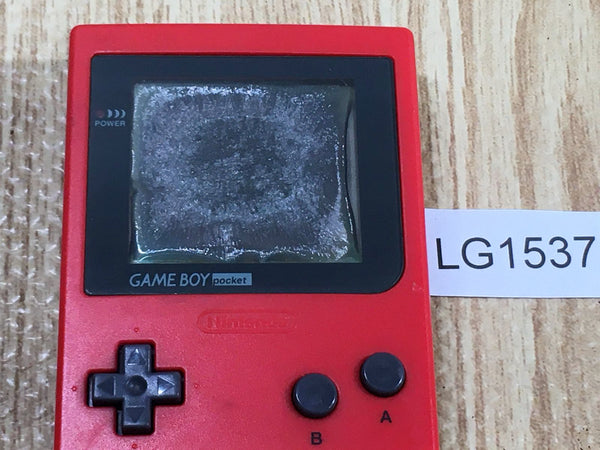 LG1537 With Defects - GameBoy Pocket Red Game Boy Console Japan