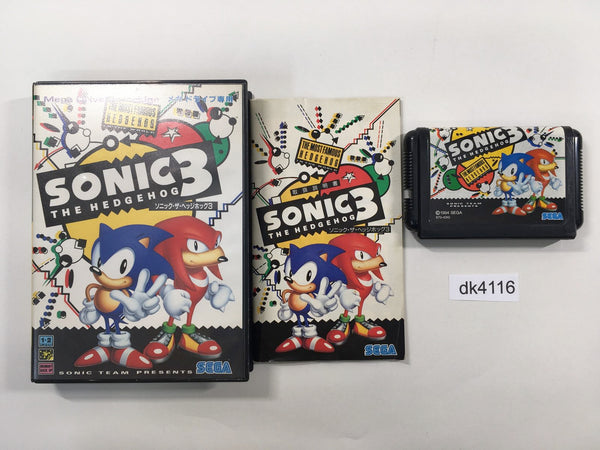 DK4116 Sonic The Hedgehog 3 BOXED Mega Drive Genesis Japan
