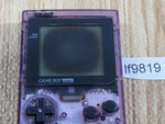 LF9819 With Defects - GameBoy Pocket Clear Purple Console Japan