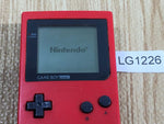 LG1226 Tested Working - GameBoy Pocket Red Game Boy Console Japan