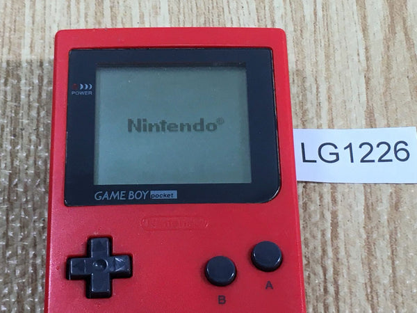 LG1226 Tested Working - GameBoy Pocket Red Game Boy Console Japan