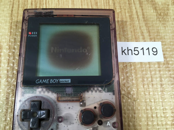 kh5119 Plz Read Item Condi GameBoy Pocket Clear Purple Console Japan