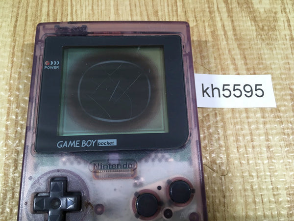 KH5595 With Defects - GameBoy Pocket Clear Purple Console Japan