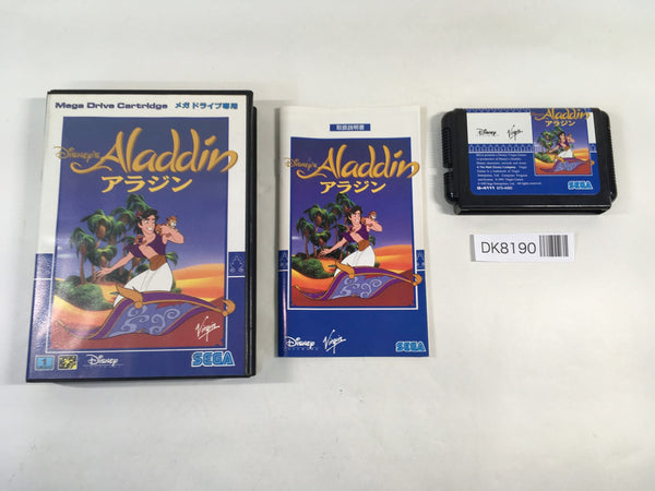DK8190 Aladdin BOXED Mega Drive Genesis Japan