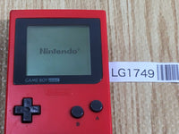 LG1749 Tested Working - GameBoy Pocket Red Game Boy Console Japan