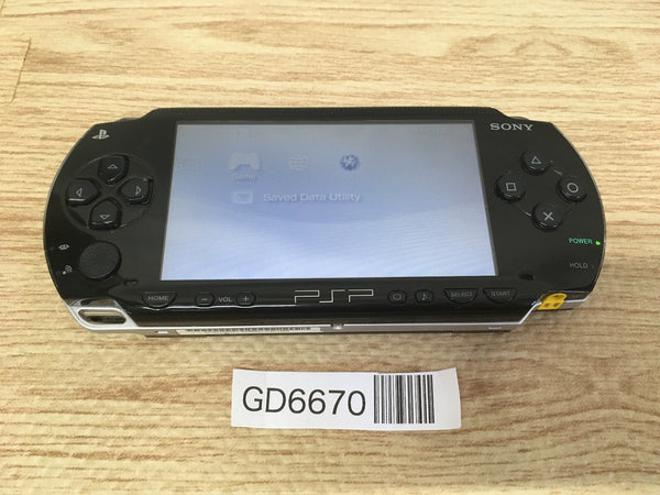 GD6670 No Battery PSP-1000 BLACK SONY PSP Console Japan