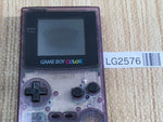 LG2576 Plz Read Item Condi GameBoy Color Clear Purple Game Boy Console Japan