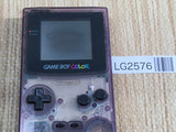LG2576 Plz Read Item Condi GameBoy Color Clear Purple Game Boy Console Japan