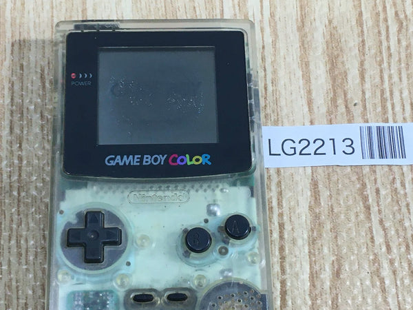 LG2213 Plz Read Item Condi GameBoy Color Clear Game Boy Console Japan