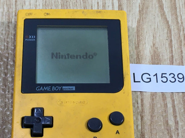 LG1539 With Defects - GameBoy Pocket Yellow Game Boy Console Japan