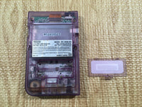 KH6173 With Defects - GameBoy Pocket Clear Purple Console Japan