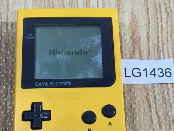 LG1436 Tested Working - GameBoy Pocket Yellow Game Boy Console Japan