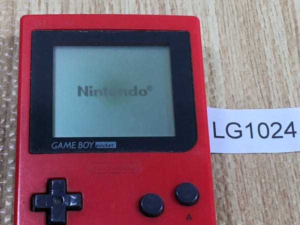 LG1024 With Defects - GameBoy Pocket Red Game Boy Console Japan