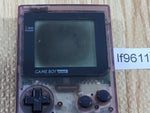 LF9611 With Defects - GameBoy Pocket Clear Purple Console Japan